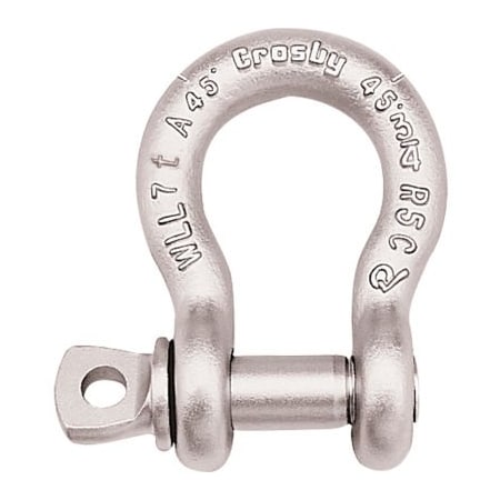 Mazzella Crosby G-209A Galvanized Alloy Shackle SPA 3/4", 7T WLL 1017538